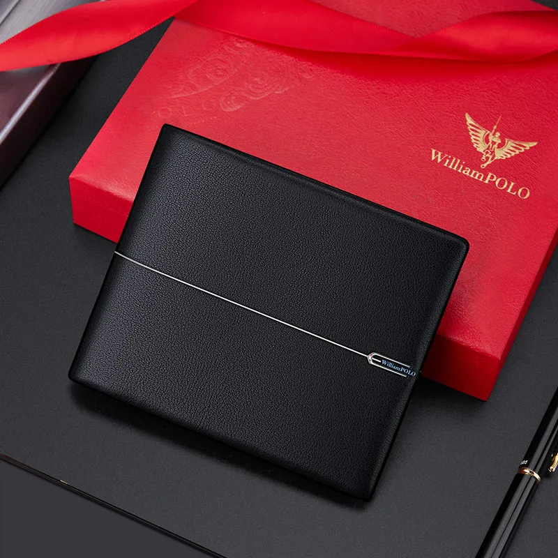 Luxury Lifestyle Photography - Wallet Men's Short Soft Cowhide Genuine