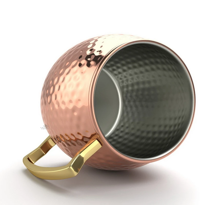 4pcs 550ml Hammered Copper Pla - огляд і ціна Copper Cocktail Mug